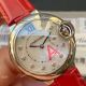 Ballon Bleu Cartier Swiss Quartz 33mm MOP Dial Red Leather Band Copy Watch (7)_th.jpg